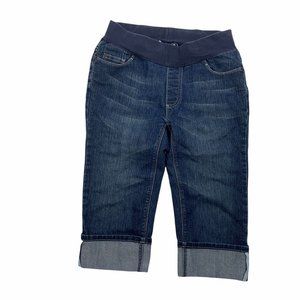American Star Maternity Capri Jeans Small Denim Cu